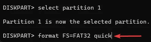 USB-Installer-Type-format-command-and-press-enter.jpg كيفية إنشاء مثبت Windows 11 USB باستخدام موجه الأوامر