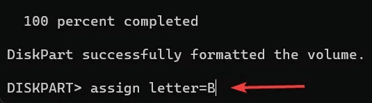 USB-Installer-Type-the-assign-command-with-a-letter-and-press-enter.jpg كيفية إنشاء مثبت Windows 11 USB باستخدام موجه الأوامر