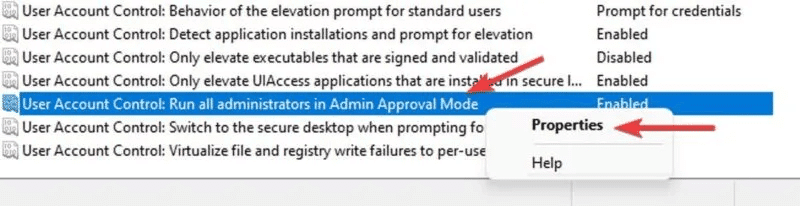 User-Control-Run-all-administrators-800x206.jpg 4 طرق لإزالة الخطأ 0x80070522 من Windows