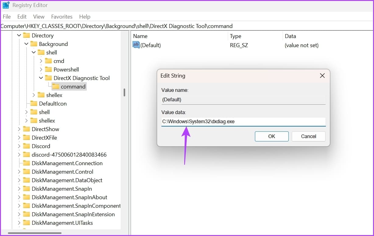 Value-data-4 أفضل 6 طرق سريعة للوصول إلى أداة تشخيص DirectX في Windows 11
