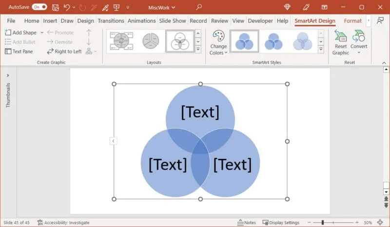 Venn-Diagram-Inserted-PowerPoint-800x467.jpg كيفية إنشاء مخطط Venn في Microsoft PowerPoint