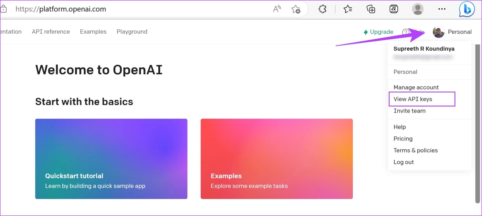 View-API-Keys-1 كيفية استخدام ChatGPT في Google Sheets على Windows و Mac