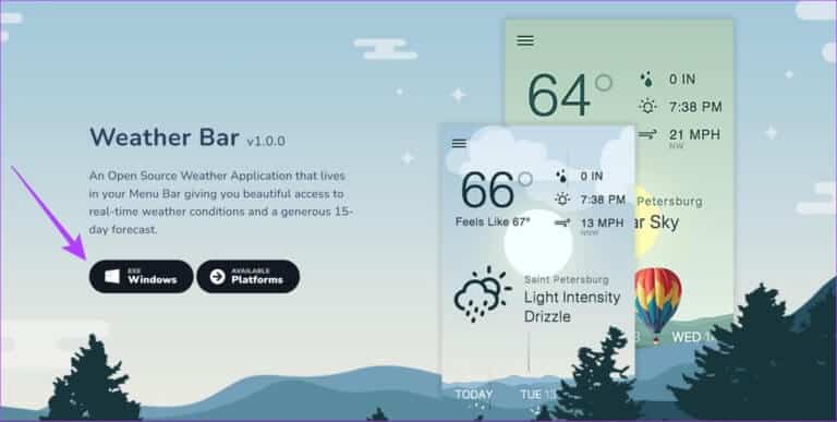 Windows-Download-Button-768x387-1 كيفية إضافة Weather widget إلى شريط المهام في Windows 11