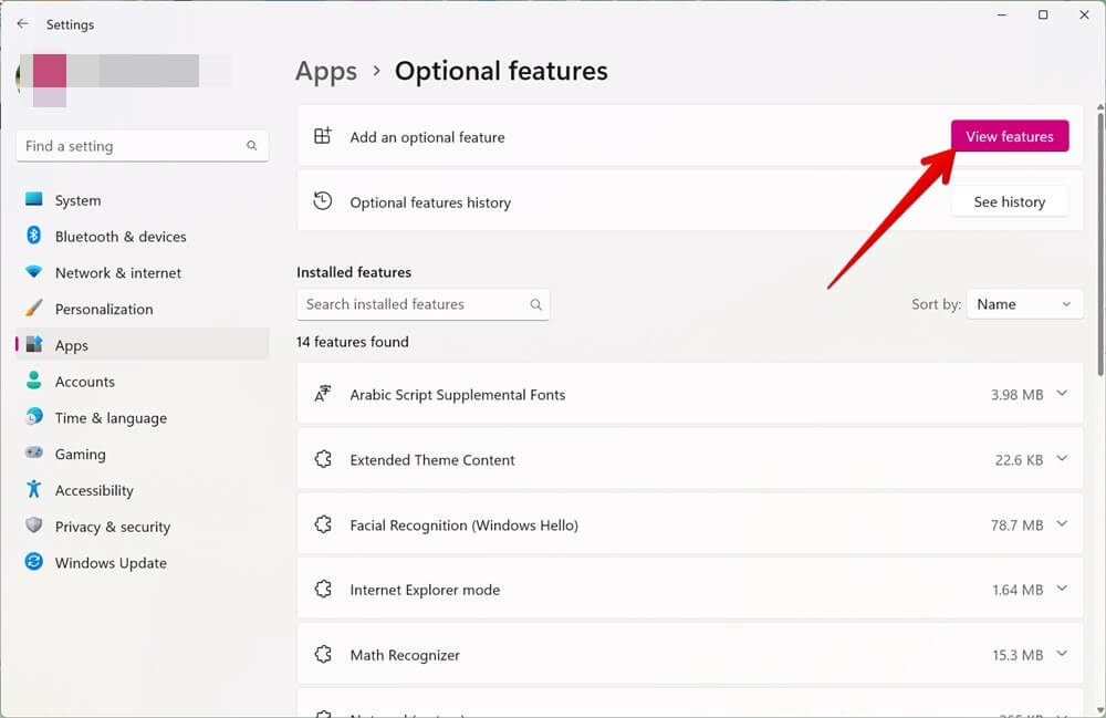 Windows-PC-Apps-Optional-features Samsung DeX لا يعمل؟ جرب هذه الإصلاحات