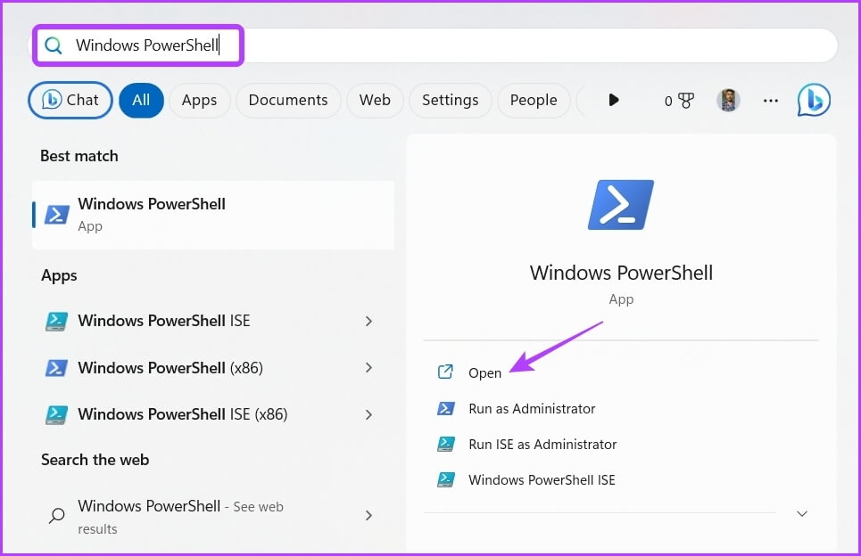 Windows-PowerShell-7 أفضل 7 طرق للوصول إلى الآلة الحاسبة على Windows 11