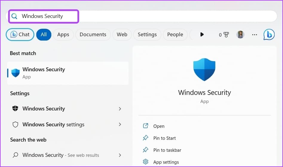 Windows-Security-5 أفضل 7 إصلاحات لخطأ تم تعطيل خدمة استكشاف الأخطاء وإصلاحها لـ Windows عبر الإنترنت على Windows