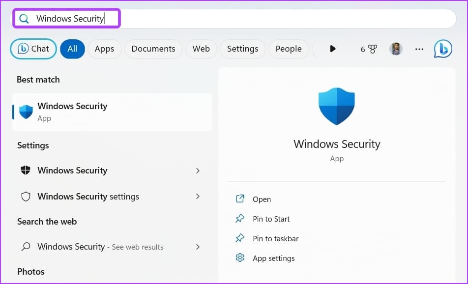 Windows-Security-6-1 7 طرق سريعة لإصلاح خطأ "تأكد من أن المجلد المؤقت temp الخاص بك صالح" على Windows 11