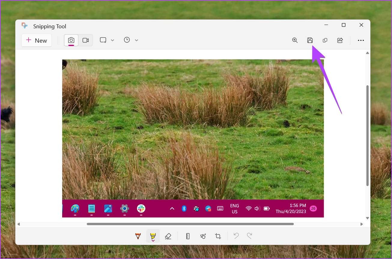 Windows-Snippng-Tool-Save أين تجد لقطات الشاشة على Windows 11 و 10