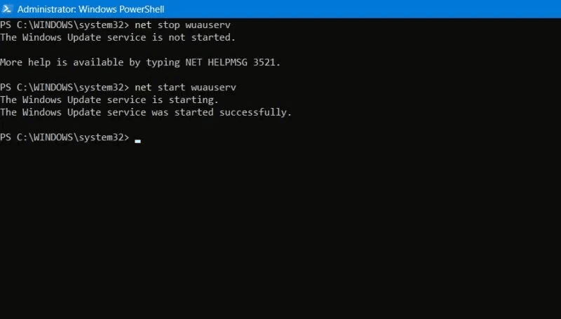 Windows-Update-Stuck-Stopping-Starting-Service-PowerShell-800x455.jpg 7 طرق لإصلاح توقف Windows Update