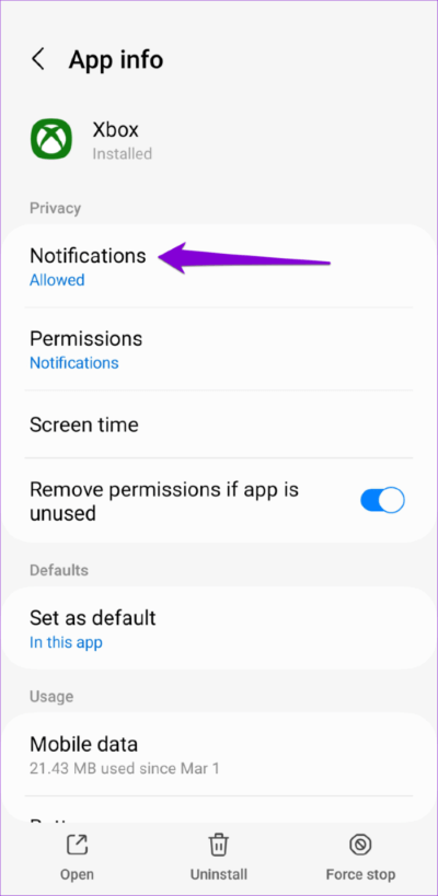 Xbox-App-Notification-Settings-on-Android-500x1024-1 أفضل 8 طرق لإصلاح عدم عمل إشعارات تطبيق Xbox على Android و iPhone