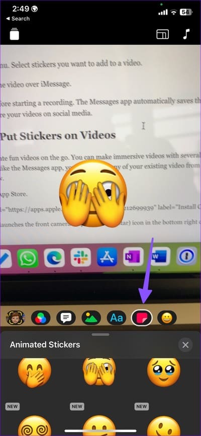 add-stickers-to-videos-on-iPhone-13 أفضل 4 طرق لإضافة ملصقات إلى مقاطع الفيديو على iPhone