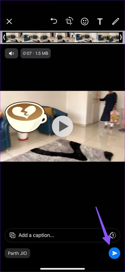add-stickers-to-videos-on-iPhone-20 أفضل 4 طرق لإضافة ملصقات إلى مقاطع الفيديو على iPhone