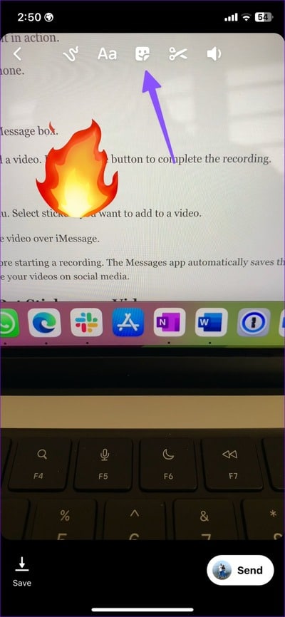 add-stickers-to-videos-on-iPhone-25 أفضل 4 طرق لإضافة ملصقات إلى مقاطع الفيديو على iPhone