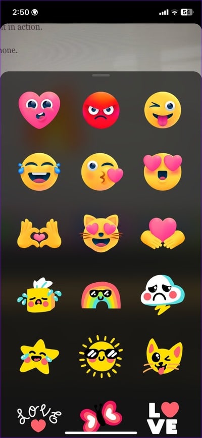 add-stickers-to-videos-on-iPhone-26 أفضل 4 طرق لإضافة ملصقات إلى مقاطع الفيديو على iPhone