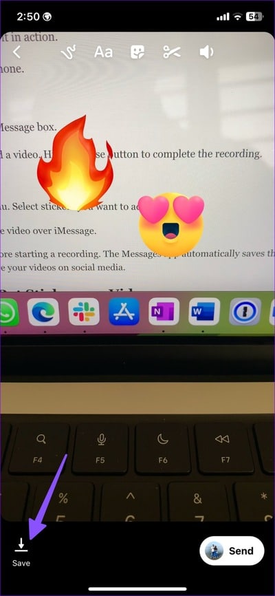add-stickers-to-videos-on-iPhone-27 أفضل 4 طرق لإضافة ملصقات إلى مقاطع الفيديو على iPhone