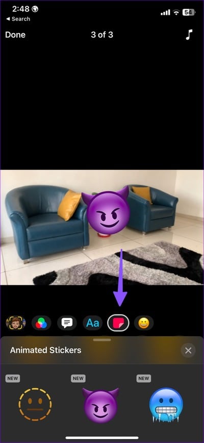 add-stickers-to-videos-on-iPhone-9 أفضل 4 طرق لإضافة ملصقات إلى مقاطع الفيديو على iPhone