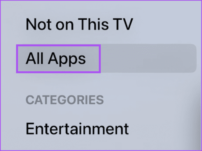 all-apps-app-store-apple-tv-4k-1 أفضل 5 إصلاحات لعدم عمل Spotify على Apple TV