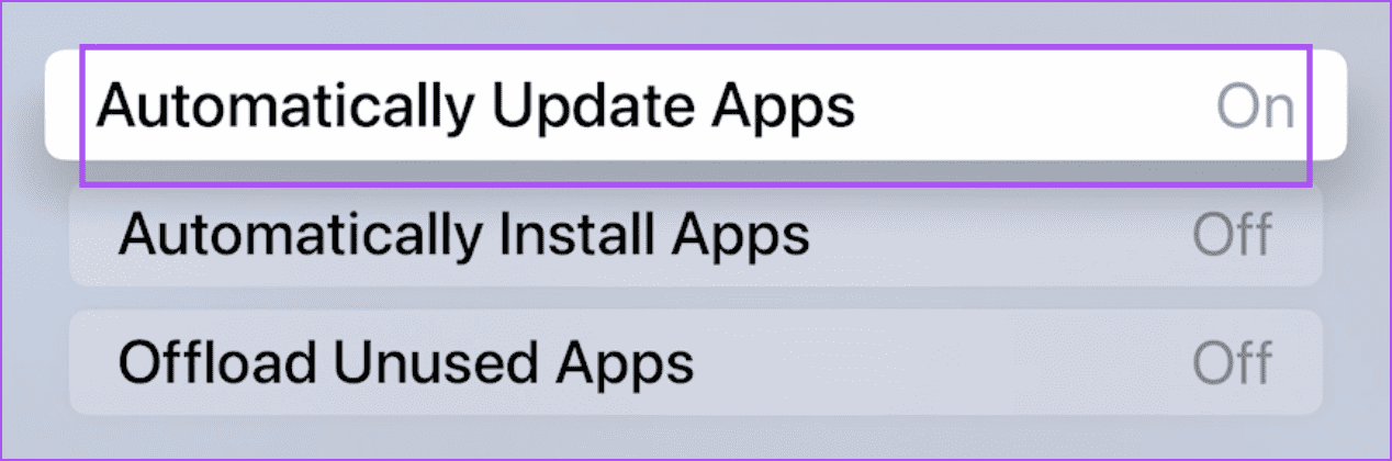 automatically-update-apps-apple-tv-4k أفضل 5 إصلاحات لعدم عمل Spotify على Apple TV