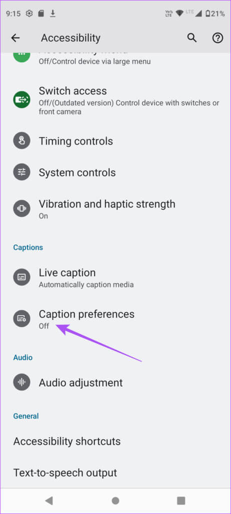 caption-preferences-android-462x1024-1 أفضل 5 إصلاحات لعدم عمل الترجمة في تطبيق Amazon Prime Video على iPhone و Android