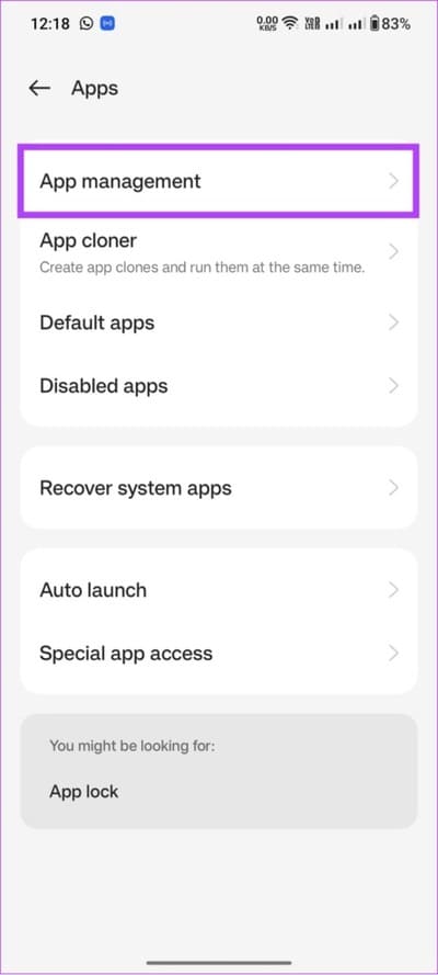 choose-app-management-1-461x1024-1 10 طرق لإصلاح عدم ظهور تسميات عناوين الصور التوضيحية على تطبيق Instagram