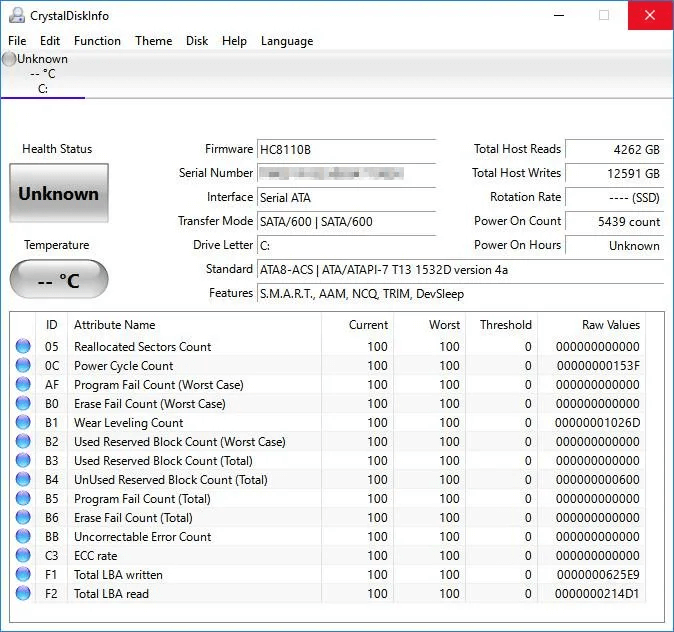 crystaldiskinfo.jpg 8 أفضل أدوات تشخيص Windows لجهاز الكمبيوتر الخاص بك