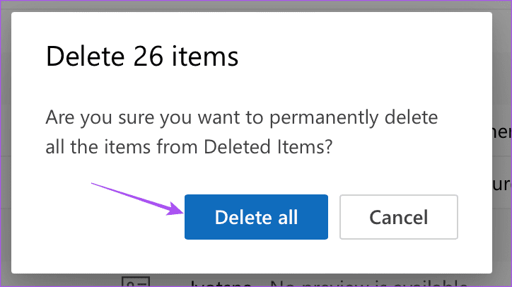 delete-all-outlook-web كيفية حذف رسائل البريد الإلكتروني المتعددة في Outlook على الهاتف المحمول والويب