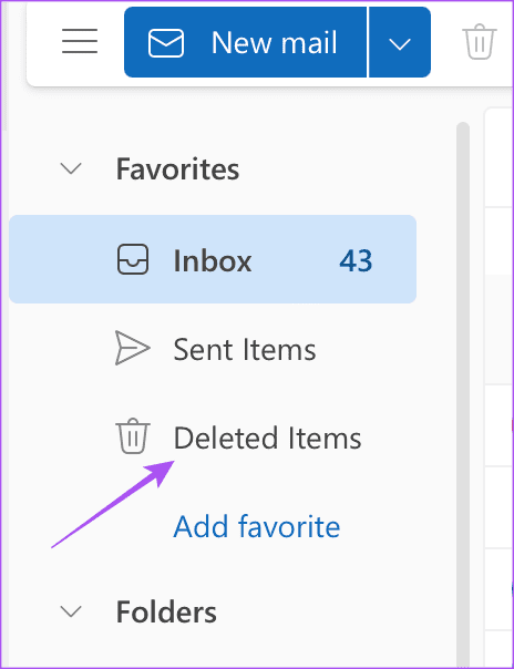 deleted-items-outlook-webpage كيفية حذف رسائل البريد الإلكتروني المتعددة في Outlook على الهاتف المحمول والويب