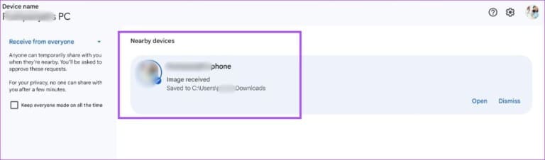 file-received-from-android-nearby-share-windows-768x226-1 كيفية استخدام ميزة NEARBY SHARE من Android على Windows