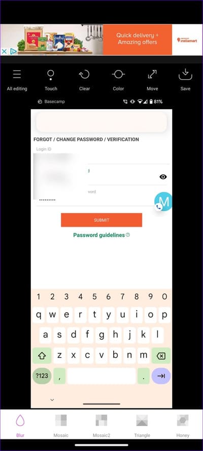how-to-blur-out-part-of-a-picture-on-Android-11 أفضل 3 طرق لطمس و إخفاء جزء في الصورة على Android
