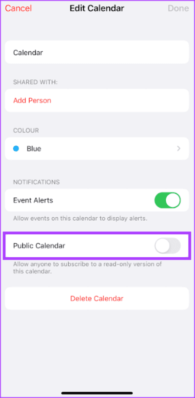 how-to-create-share-and-delete-your-icloud-calendar-on-iphone-4 كيفية إنشاء ومشاركة وحذف Calendar iCloud على iPhone