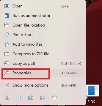 how-to-enter-bios-in-windows-ways-that-work-shortcut-properties.jpg كيفية الدخول إلى BIOS في Windows: أفضل 7 طرق تعمل