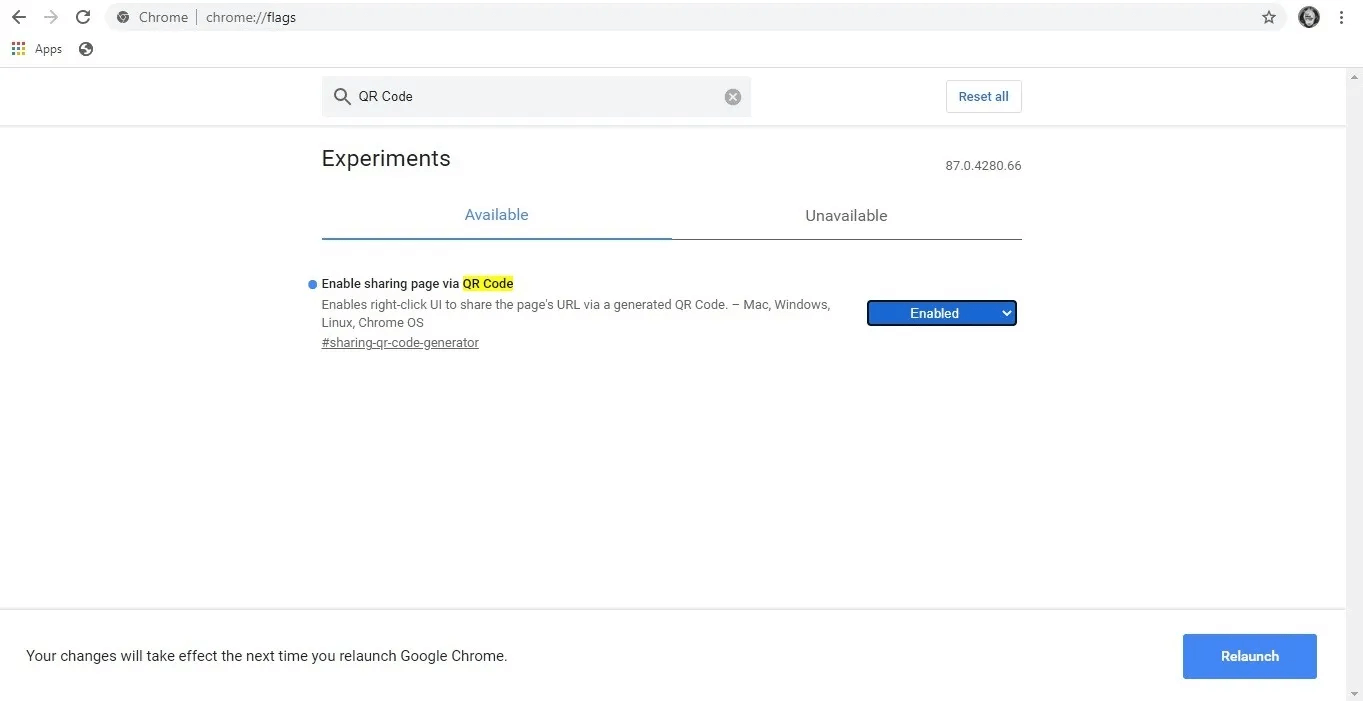 how-to-qr-code-chrome-experiments-enable-sharing.jpg كيفية إنشاء رمز الاستجابة السريعة QR في Google Chrome على الفور