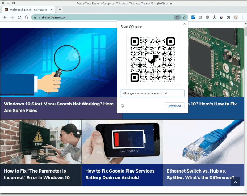 how-to-qr-code-chrome-generate-qr-code-url.png كيفية إنشاء رمز الاستجابة السريعة QR في Google Chrome على الفور