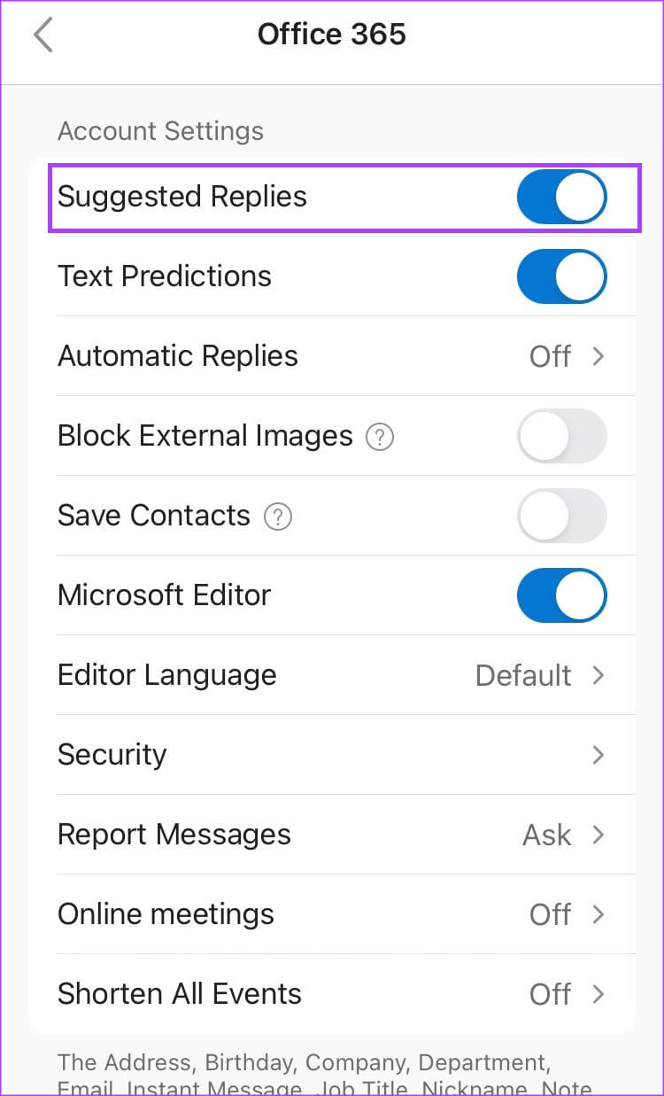 how-to-turn-on-off-suggested-replies-in-outlook-18 كيفية تشغيل الردود المقترحة في Microsoft Outlook