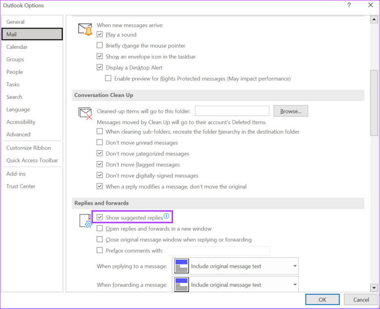 how-to-turn-on-off-suggested-replies-in-outlook-2-768x624-1 كيفية تشغيل الردود المقترحة في Microsoft Outlook