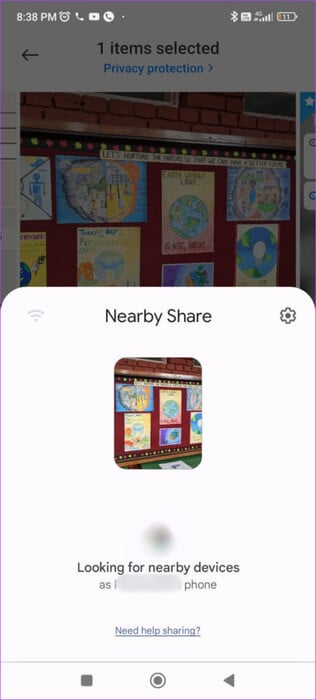 looking-for-nearby-devices-nearby-share-android-462x1024-1 كيفية استخدام ميزة NEARBY SHARE من Android على Windows