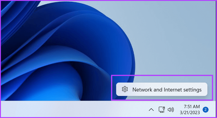 open-network-connections-using-actioncenter 9 طرق سهلة لفتح اتصالات الشبكة في Windows 11