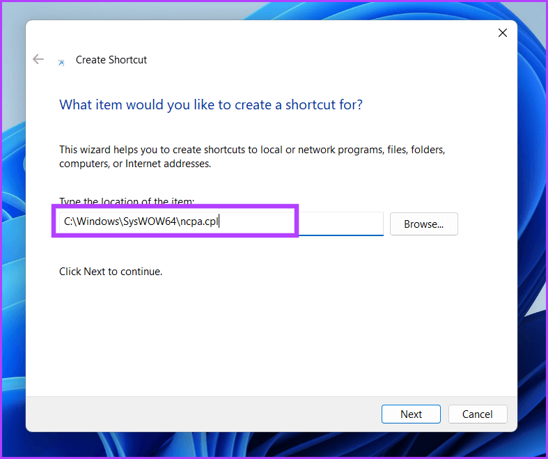 open-network-connections-using-shortcut2 9 طرق سهلة لفتح اتصالات الشبكة في Windows 11