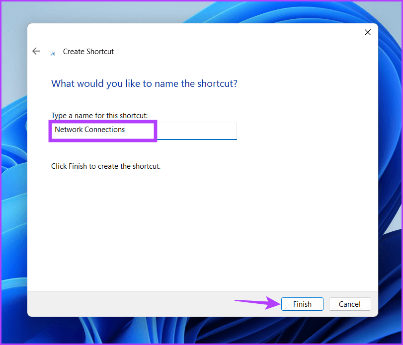 open-network-connections-using-shortcut4 9 طرق سهلة لفتح اتصالات الشبكة في Windows 11