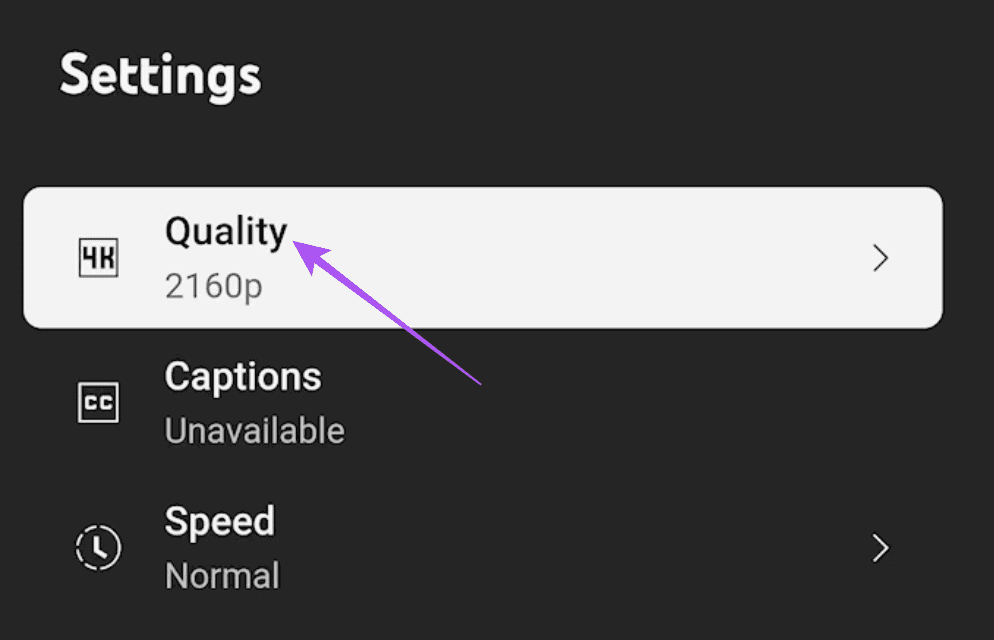 quality-settings-youtube-apple-tv-4k أفضل 6 إصلاحات لعدم تشغيل YouTube لمقاطع فيديو 4K على Apple TV 4K