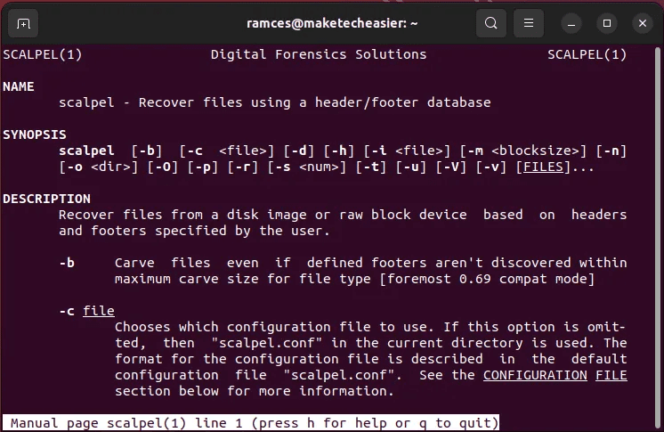 recover-files-linux-tools-24-scalpel-man-page.png 7 طرق لاستعادة الملفات المحذوفة على Linux