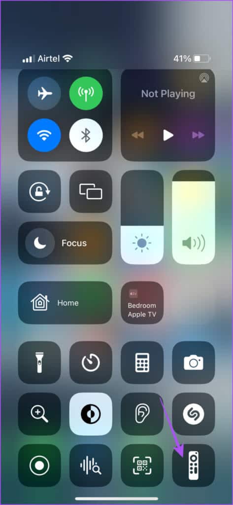 remote-app-control-centre-iphone-473x1024-1 أفضل 6 إصلاحات لعدم عمل تطبيق Apple TV Remote على iPhone