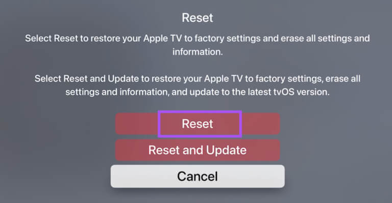 reset-apple-tv-4k-settings-768x399-1 أفضل 6 إصلاحات لعدم عمل تطبيق Apple TV Remote على iPhone