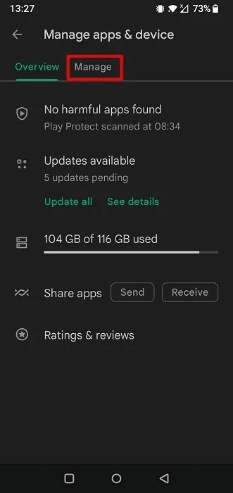 see-recently-deleted-apps-android-play-store-manage-tab.jpg كيفية عرض التطبيقات المحذوفة مؤخرًا على الهاتف المحمول