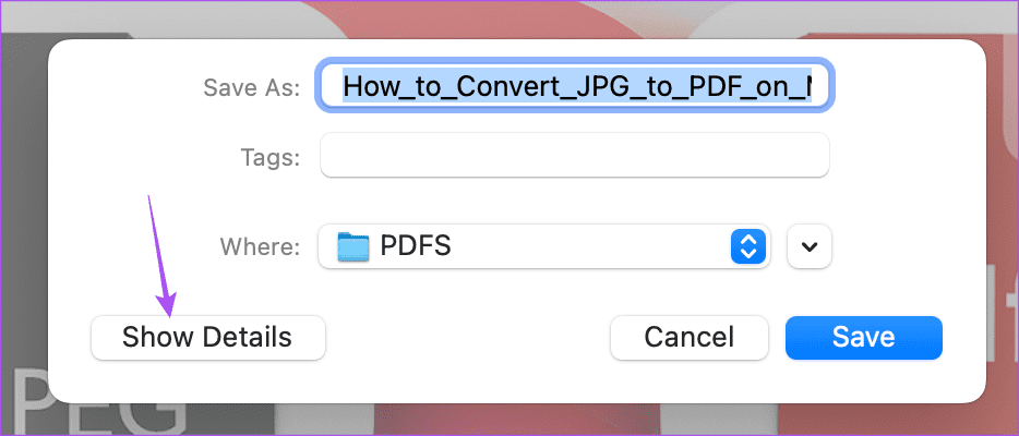 show-details-preview-app-mac كيفية تحويل ملفات JPG إلى PDF على نظام Mac