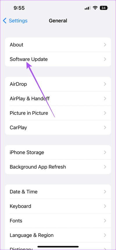 software-update-settings-iphone-1-474x1024-3 أفضل 7 إصلاحات لعدم ظهور الطابعة على iPhone