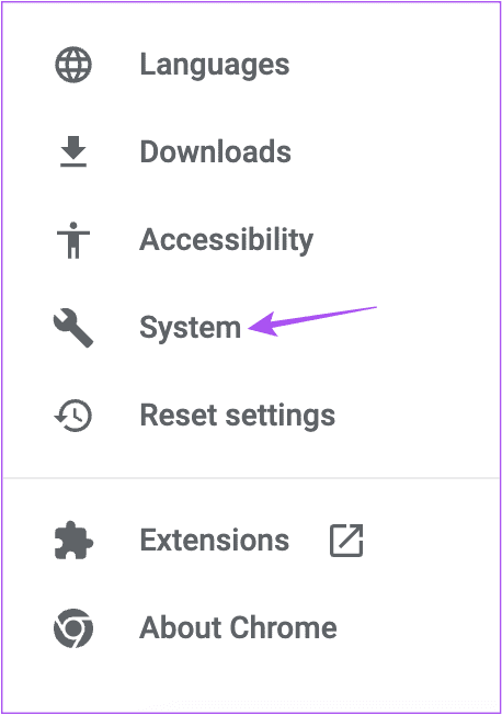 system-settings-chrome-mac أفضل 9 إصلاحات لعدم عمل كاميرا Mac في Google Meet