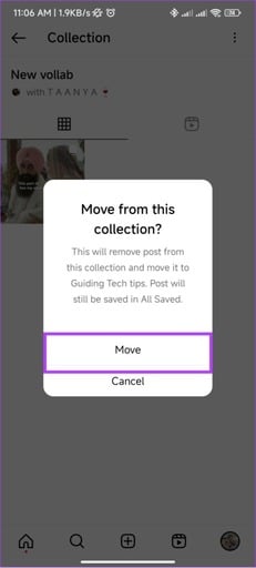 tap-move-to-confirm-461x1024-1 كيفية استخدام مجموعة مشتركة على Instagram