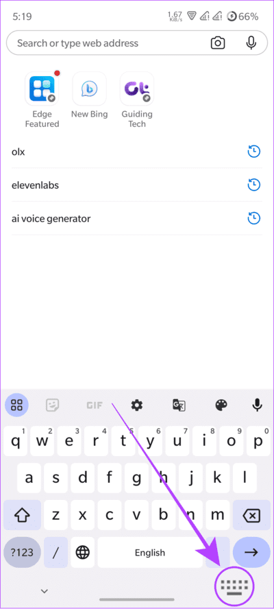 tap-the-change-input-keyboard-icon 4 طرق لتغيير لوحة المفاتيح على Android