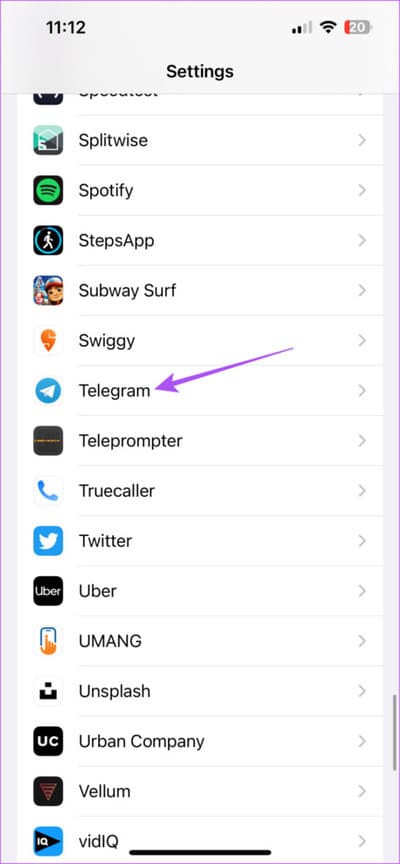 telegram-settings-iphone-2-474x1024-1 أفضل 7 إصلاحات لعدم تحديث موقع الجغرافي المباشر Telegram Live على iPhone و Android